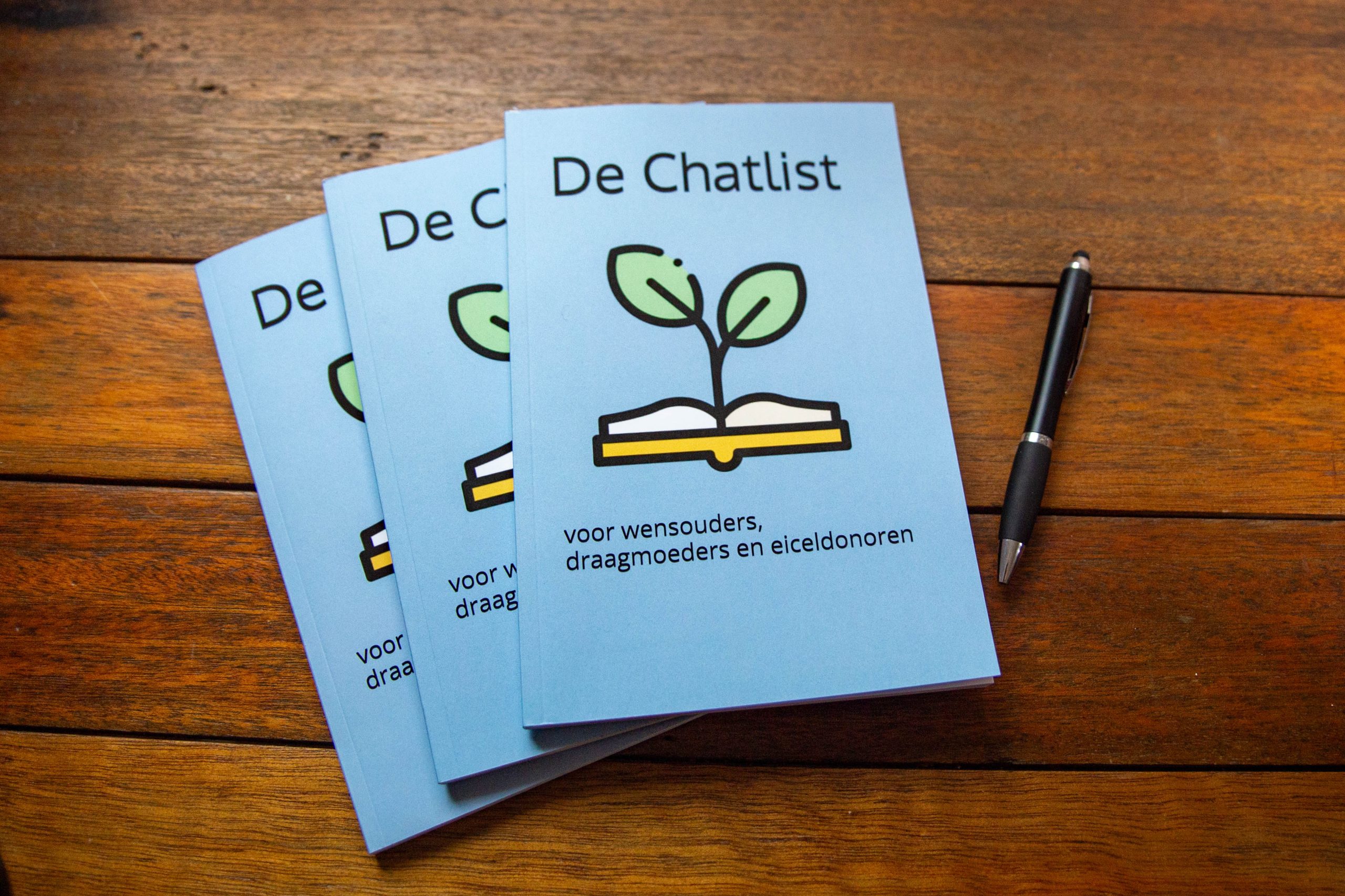 chatlist Stapel van drie boekjes Chatlist
