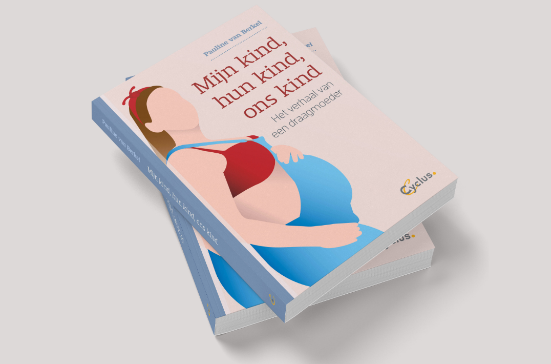 Twee boeken op elkaar liggend. Titel Mijn kind, hun kind, ons kind van Pauline van Berkel